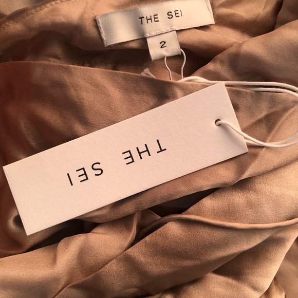 The Sei X REVOLVE Strappy Gathered Gown Champagne - Picture 4 of 6